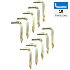 MAMUT - Set de tornillos escuadra 1" 10 unidades