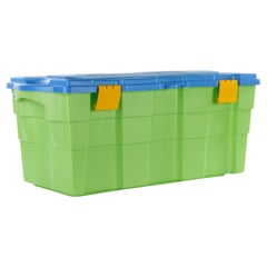 WENCO - Baúl Organizador 45x40x94 cm 100 l Verde/ celeste