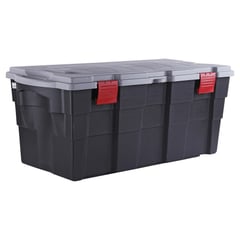 WENCO - Baúl Organizador 45x40x94 cm 100 l Negro/ Gris