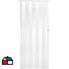 HOGGAN - Puerta plegable PVC blanco Milano 90 x 200 cm