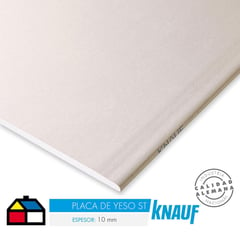 KNAUF - Yeso Cartón 10 mm 120x240 cm