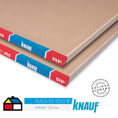 KNAUF - Yeso Cartón 12.5 mm 120x240 cm