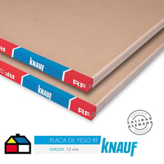 KNAUF - Yeso Cartón 15 mm 120x240 cm