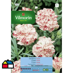 VILMORIN - Semilla flor clavel chabaud rosado 0,6 gr sachet