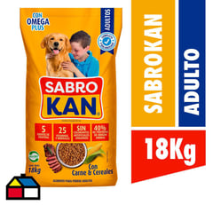 SABROKAN - para Perro Adulto Carne y arroz 18 kg