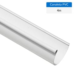 GENERICO - Canaleta PVC blanco 4 m