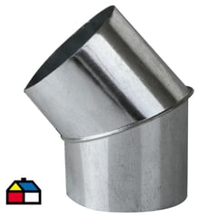 COYAHUE - Curva para tubo acero galvanizado 4-1/2" 45º 0,8mm