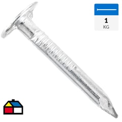 FIXSER - Clavo para teja asfáltica 1" 1 kg