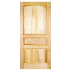 HOLZTEK - Puerta Exterior Madera pino oregón 75x210 cm Puyehue 121 Natural