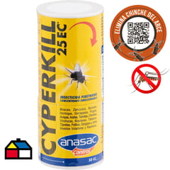 ANASAC - Insecticida Cyperkill 25 EC 50 cc plagas hogar