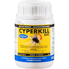 ANASAC - Insecticida Cyperkill 25 EC 100 cc plagas hogar