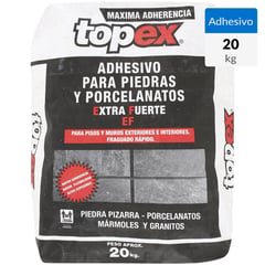 TOPEX - Adhesivo Piedra Piso y muro Superficie Flexible 20 kg