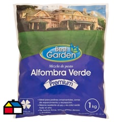 BEST GARDEN - Semilla de Pasto Alfombra Verde Premium 1 kg Bolsa