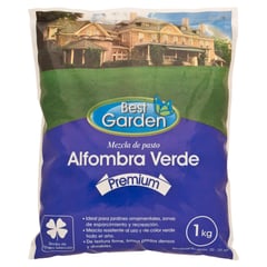 BEST GARDEN - Semilla de Pasto Alfombra Verde Premium 1 kg Bolsa