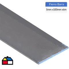 VH MAN - 100x5mm x6m Fierro barra plana laminada en caliente