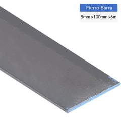 VH MAN - Fierro Barra Plana Laminada en Caliente Acero 5x100 mm 6 m