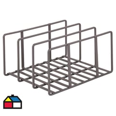 JUST HOME COLLECTION - Organizador interior para mueble de cocina 14x21,5x25 cm metal