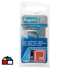 RAPID - Grapa galvanizada 8 mm 1080 unidades