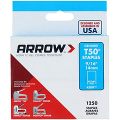 ARROW - Grapa 9/16" 1250 unidades