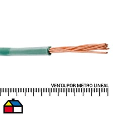 MADECO - Cable Eléctrico THHN 10 Awg Verde Metro Lineal