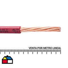 MADECO - Cable Eléctrico THHN 10 Awg Rojo Metro Lineal