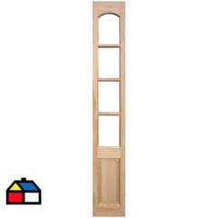 HOLZTEK - Mampara Pino 4 vidrios 30 x 200cm incluye vidrios