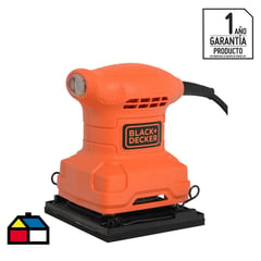 BLACK+DECKER - Lijadora orbital eléctrica 200W