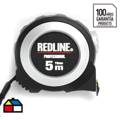 REDLINE - Huincha de medir 5 metros fibra de vidrio