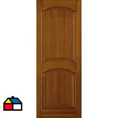 IGNISTERRA - Puerta Exterior Madera de lenga 90x200 cm Clásica Montreal Natural