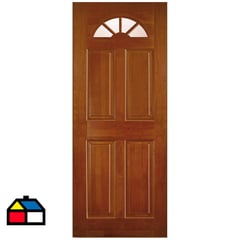 IGNISTERRA - Puerta Lenga Georgia 85x200 Vidriada (S/V), S/Perf. Estilo Clásica