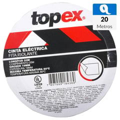 TOPEX - Cinta aisladora eléctrica 19 mm 20 m