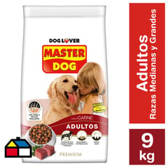 MASTER DOG - Para Perro Adulto Carne, arroz y vegetales 9 kg