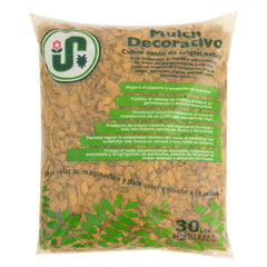 VIVEROS HIJUELAS - Mulch decorativo saco 30 litros amarillo