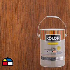 KOLOR - Protector de madera satinado 1 gl castaño