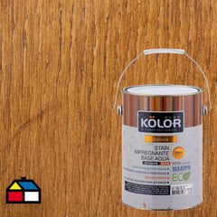 KOLOR - Protector de madera satinado 1 gl castaño