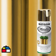 RUST OLEUM - Pintura en spray metálico 312 gr oro