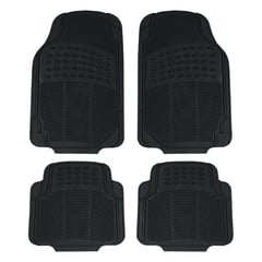 AUTOSTYLE - Set de pisos para auto PVC negro 4 unidades