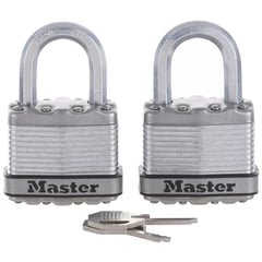 MASTER LOCK - Set de candados 45 mm con llave 2 unidades