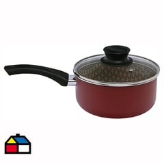 TRAMONTINA - Olla de Aluminio 18 cm 2 Lts Rojo