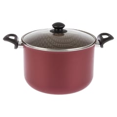 TRAMONTINA - Olla de Aluminio 24 cm 7,5 Lts Rojo