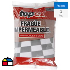 TOPEX - Fragüe Piso/Muro Café oscuro 1 kg