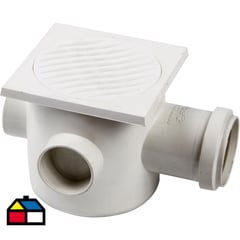 TIGRE - Pileta PVC 100mm x 50mm x 40mm Blanco 1u