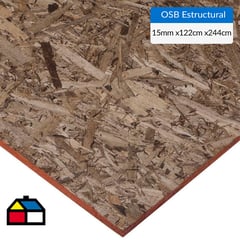 GENERICO - OSB estructural 15 mm x 122 x 244 cm