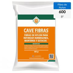 CAVE - Bolsa 600 gr. Fibra para refuerzo de hormigón y mortero Fibras