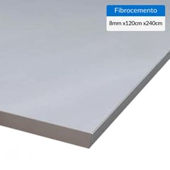 VOLCANBOARD - Plancha Fibrocemento Lisa 8 mm 120x240 cm