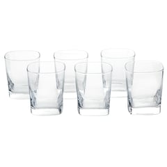 JUST HOME COLLECTION - Set Vasos de Vidrio 6 Unidades