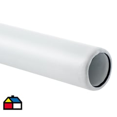 INDEGAL - Barra de cortina 1 m metal blanco