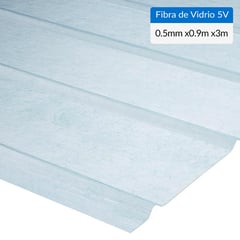 FEMOGLAS - Plancha fibra de vidrio 5V natural 0.5mmx0.90mx3.0m