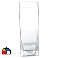 JUST HOME COLLECTION - Florero 20x7x7 cm vidrio Transparente