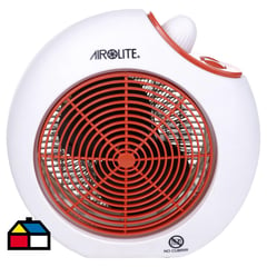 AIROLITE - Termoventilador blanco/rojo